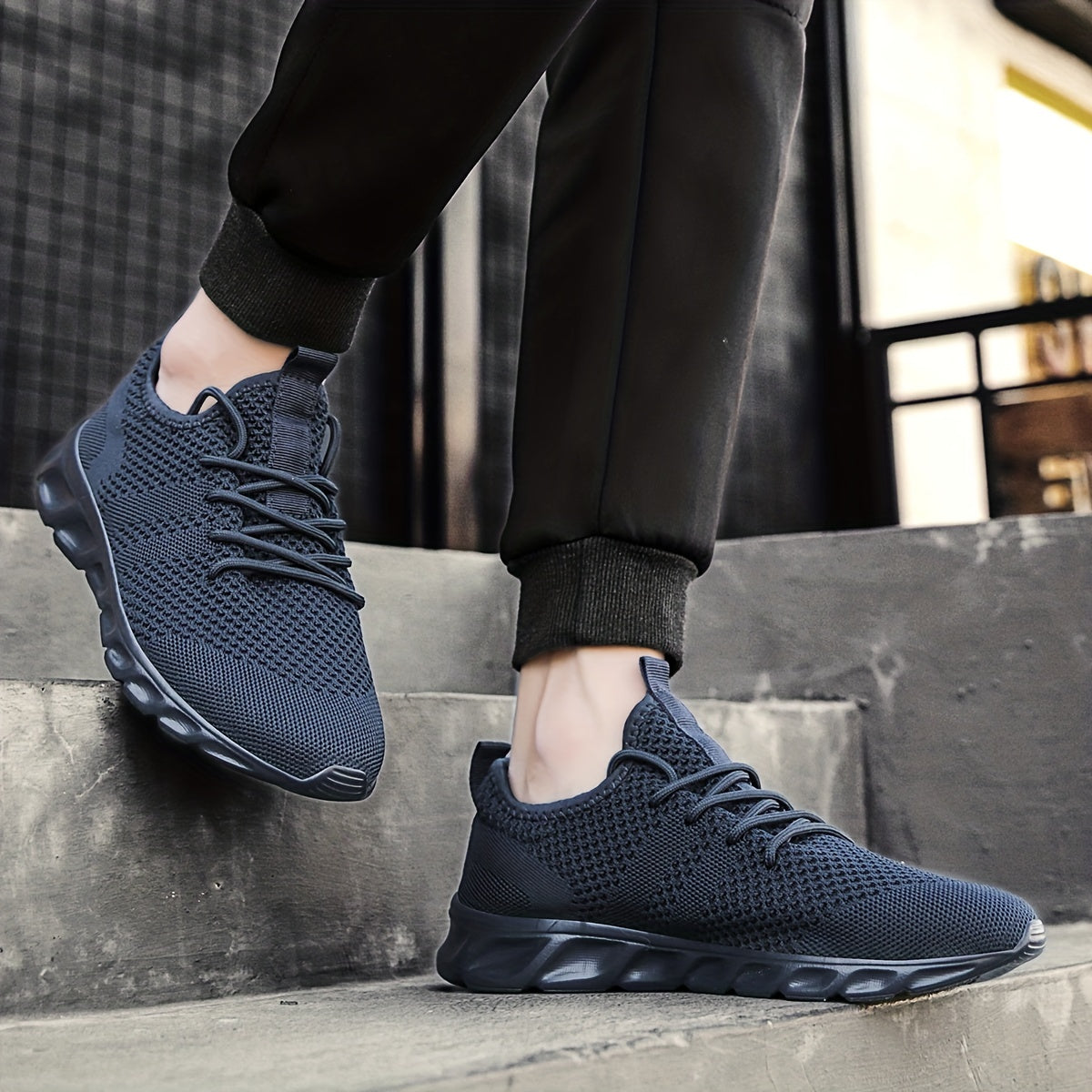 Herren Laufschuhe leicht & atmungsaktiv, Anti-Rutsch