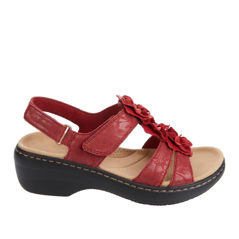 Orthopädische Sandalen mit Blumenmuster