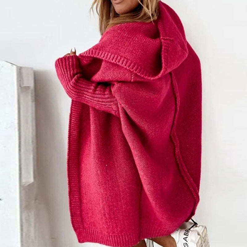 Kuscheliger Damen Cardigan mit Kapuze