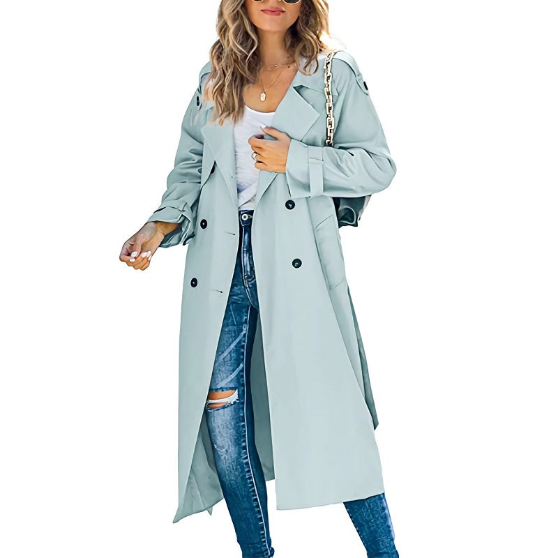Damen Langschaft-Trenchcoat