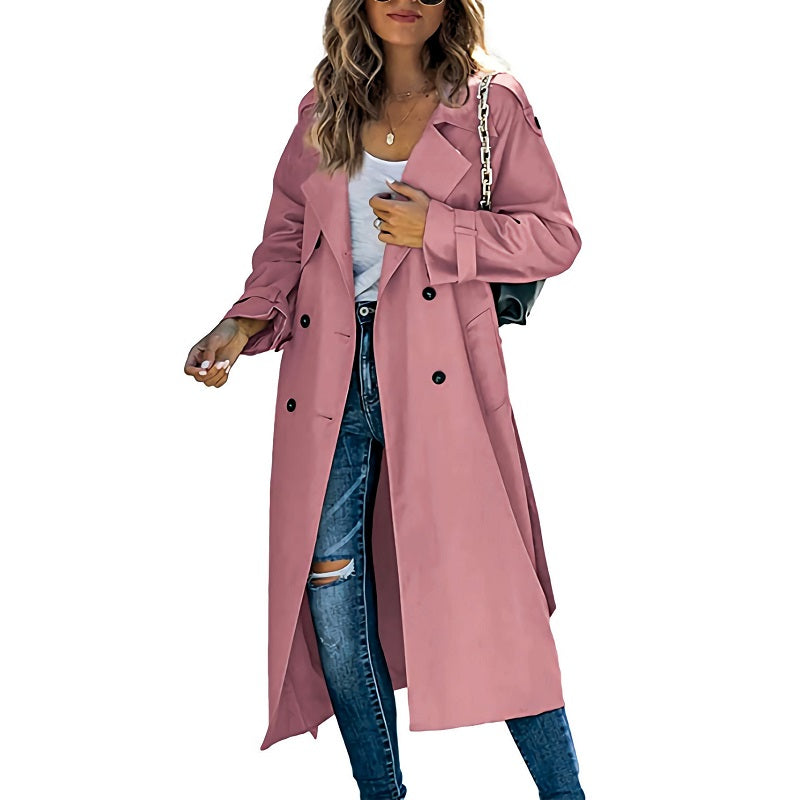 Damen Langschaft-Trenchcoat