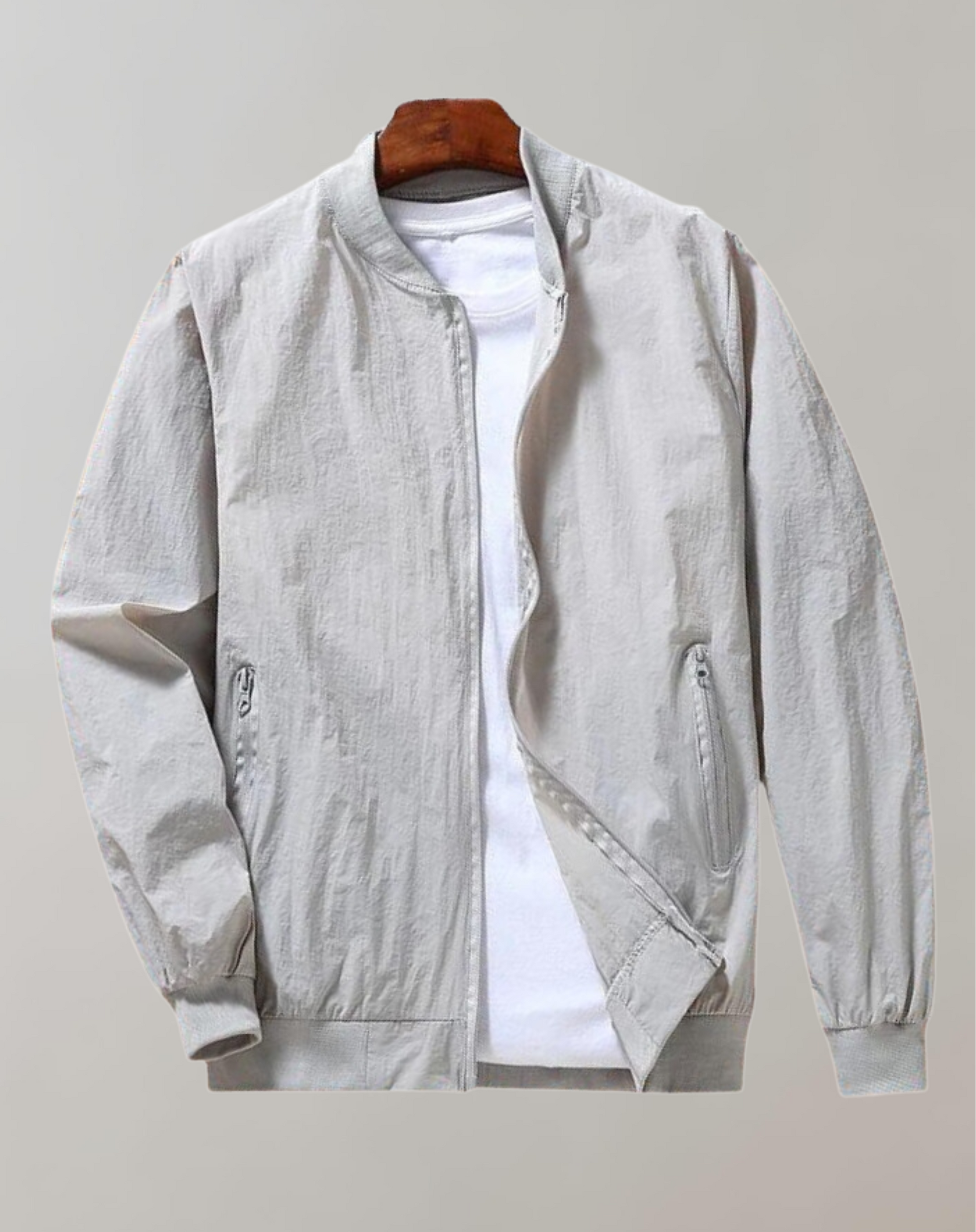Sportliche Bomberjacke mit Stehkragen
