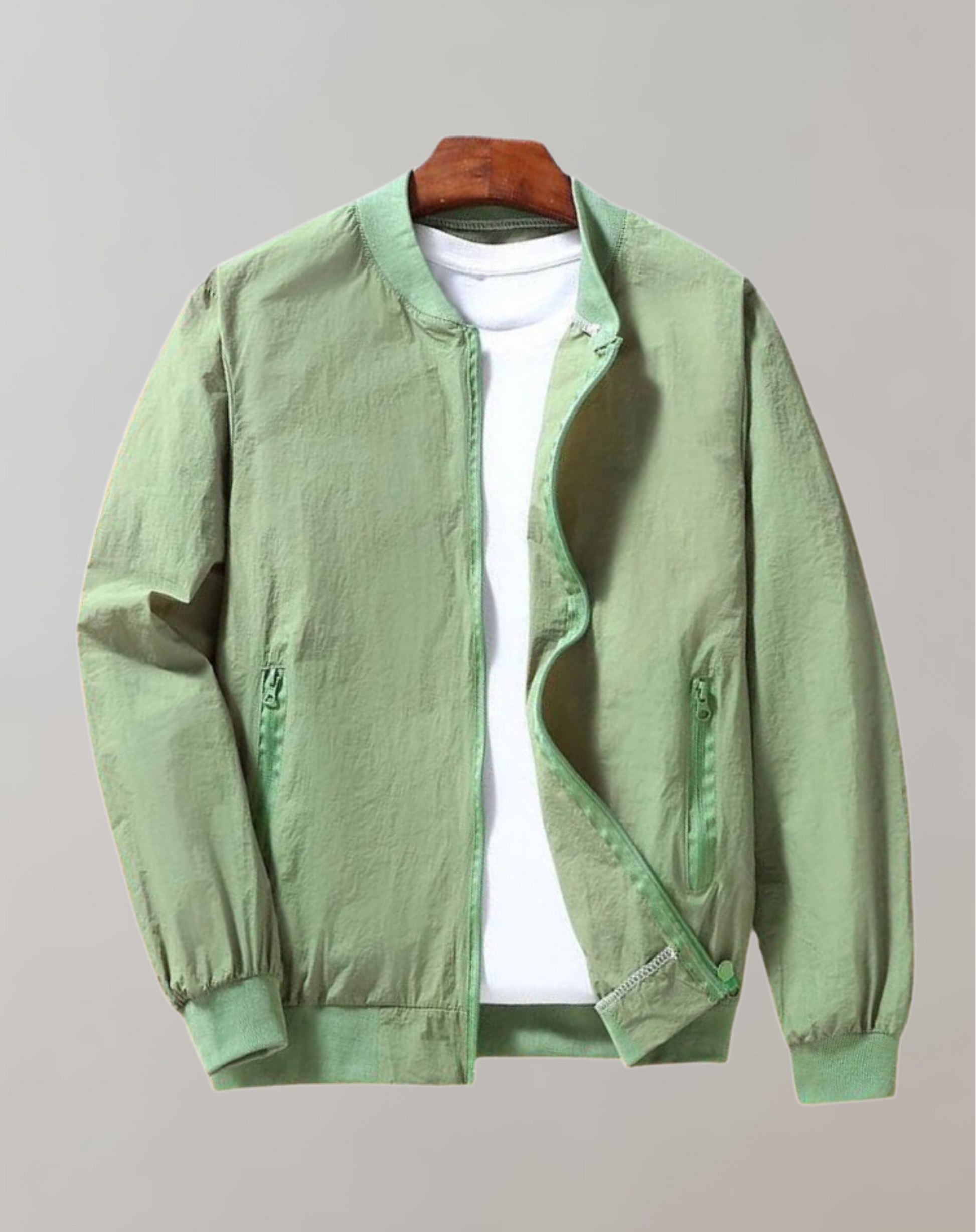 Sportliche Bomberjacke mit Stehkragen