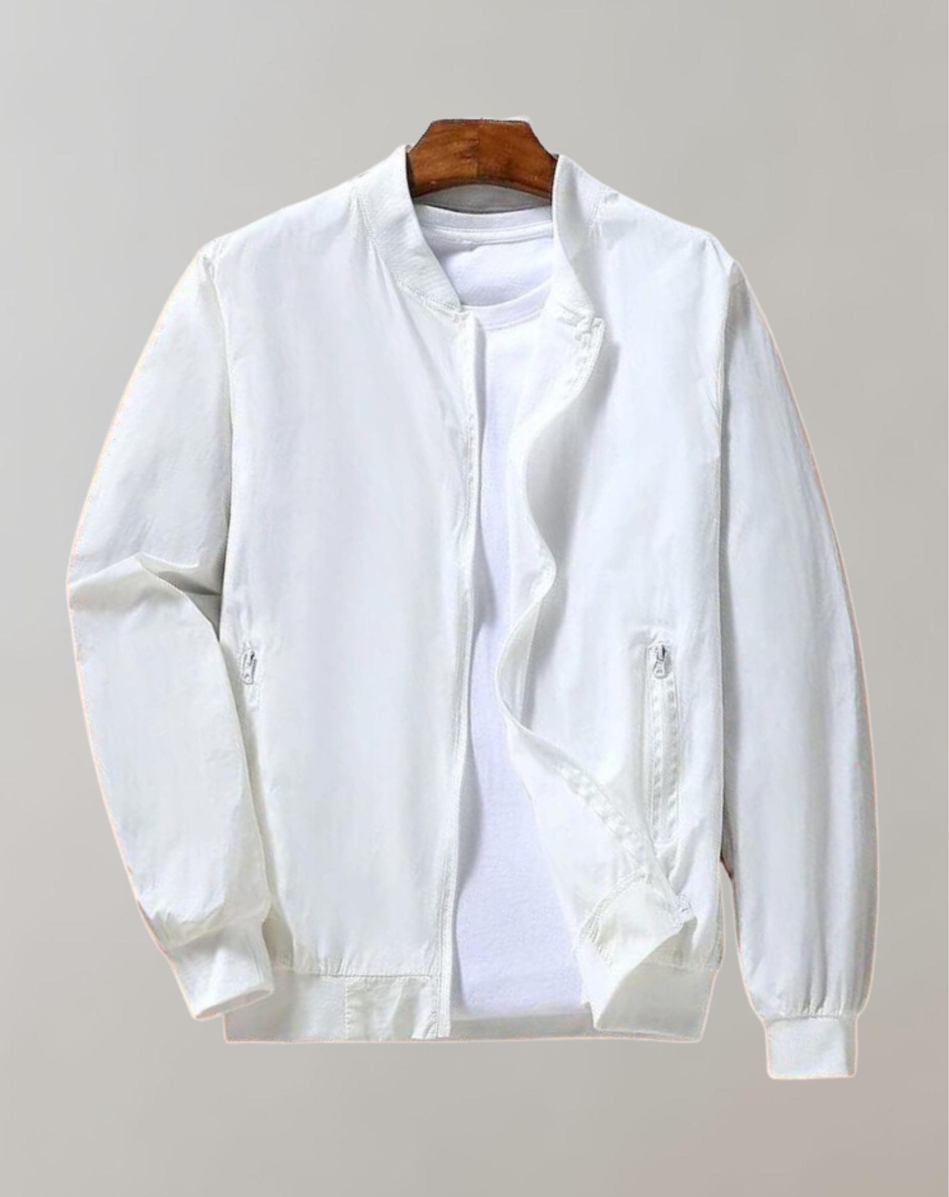 Sportliche Bomberjacke mit Stehkragen
