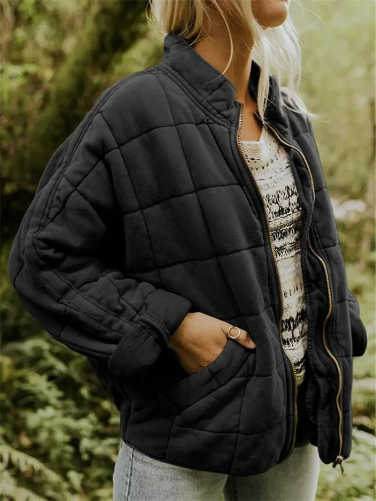 Damen Übergangsjacke: Dick gefüttert, Oversize
