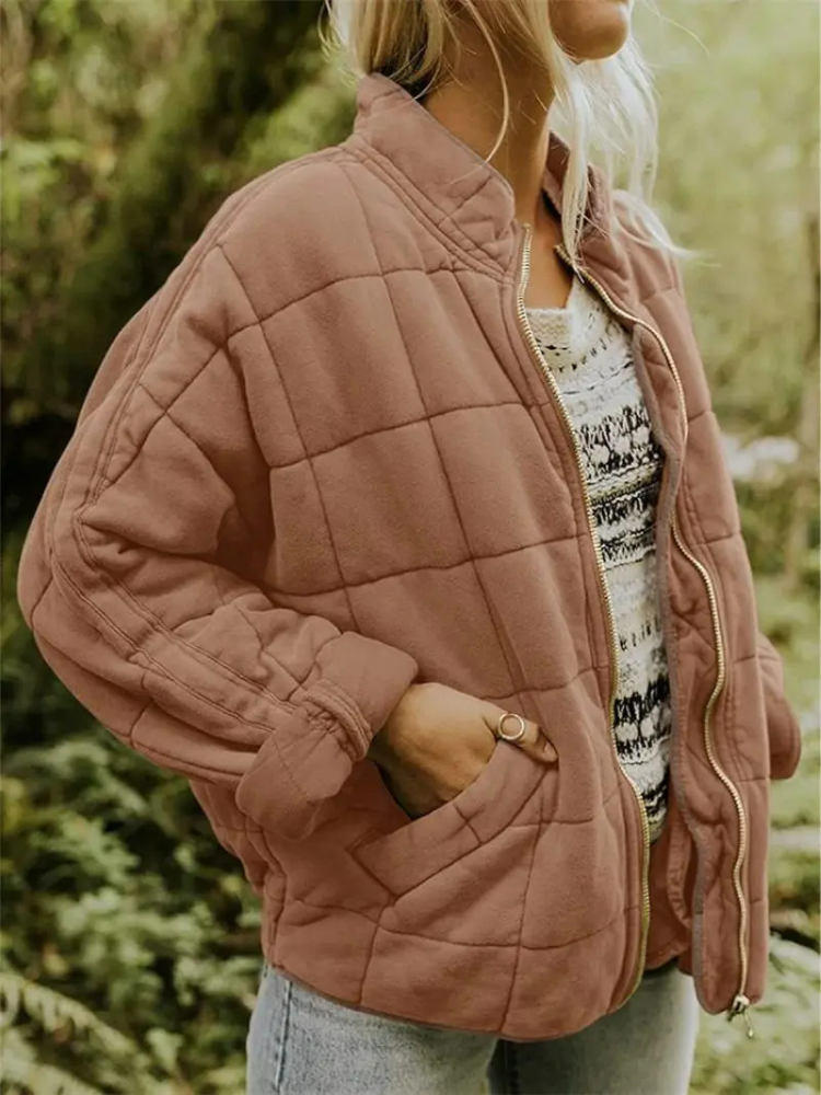 Damen Übergangsjacke: Dick gefüttert, Oversize
