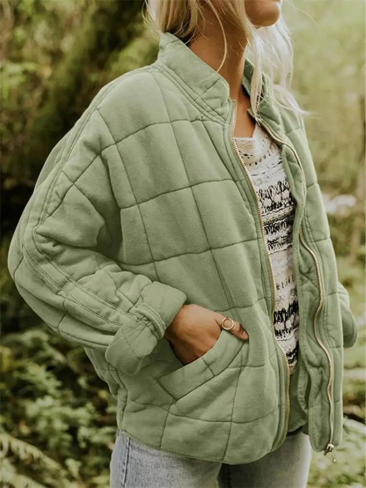 Damen Übergangsjacke: Dick gefüttert, Oversize