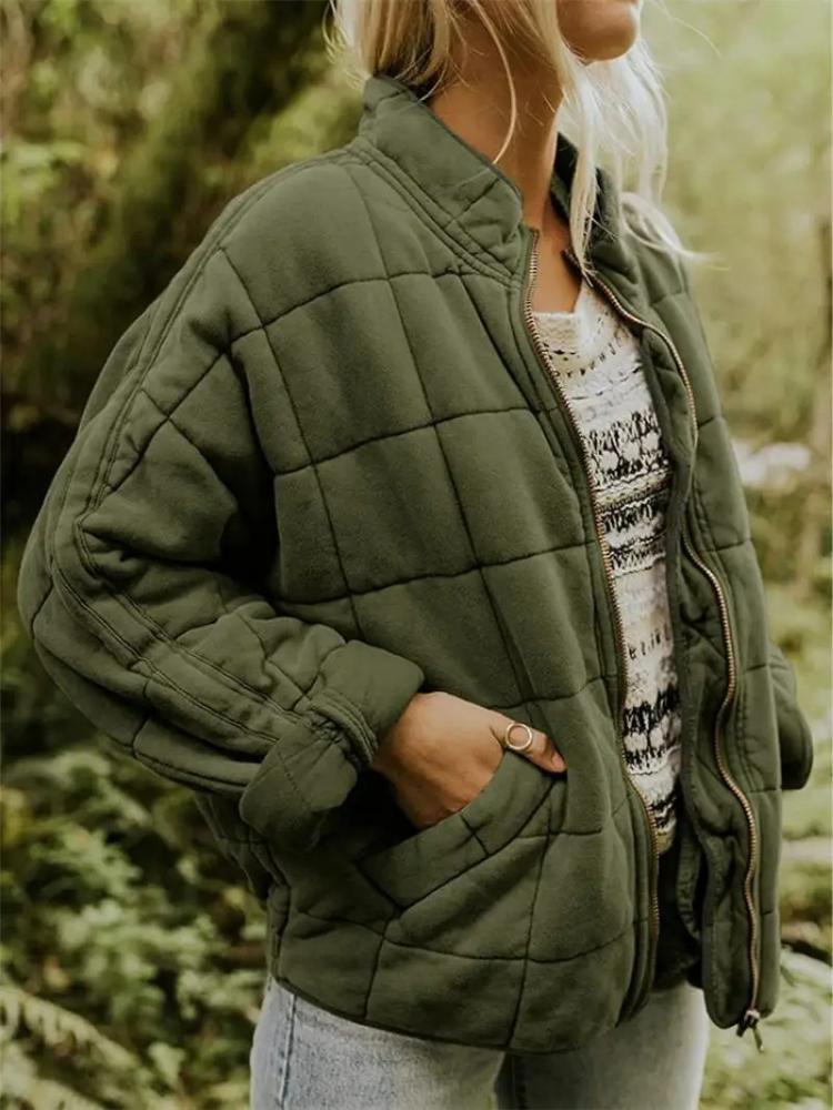 Damen Übergangsjacke: Dick gefüttert, Oversize