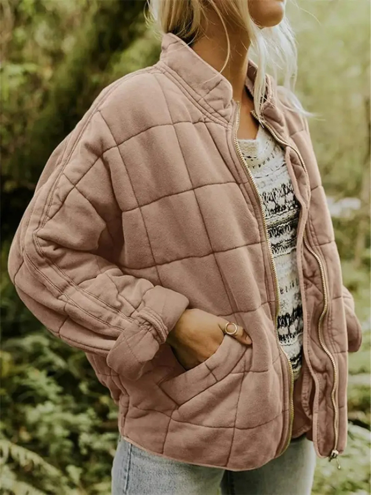 Damen Übergangsjacke: Dick gefüttert, Oversize