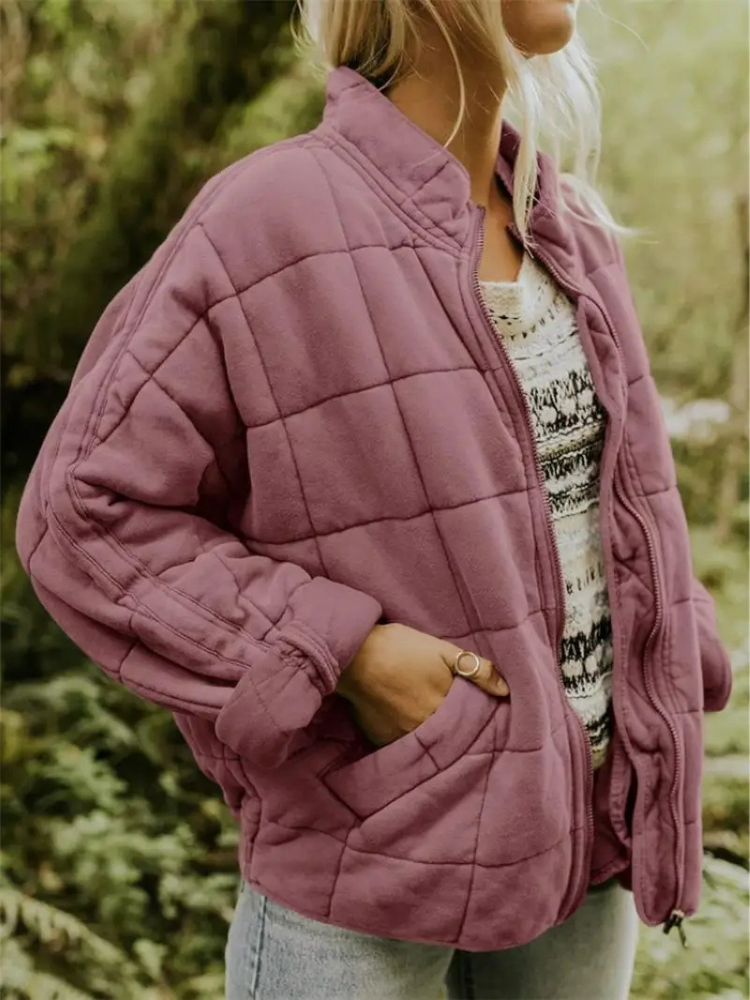 Damen Übergangsjacke: Dick gefüttert, Oversize