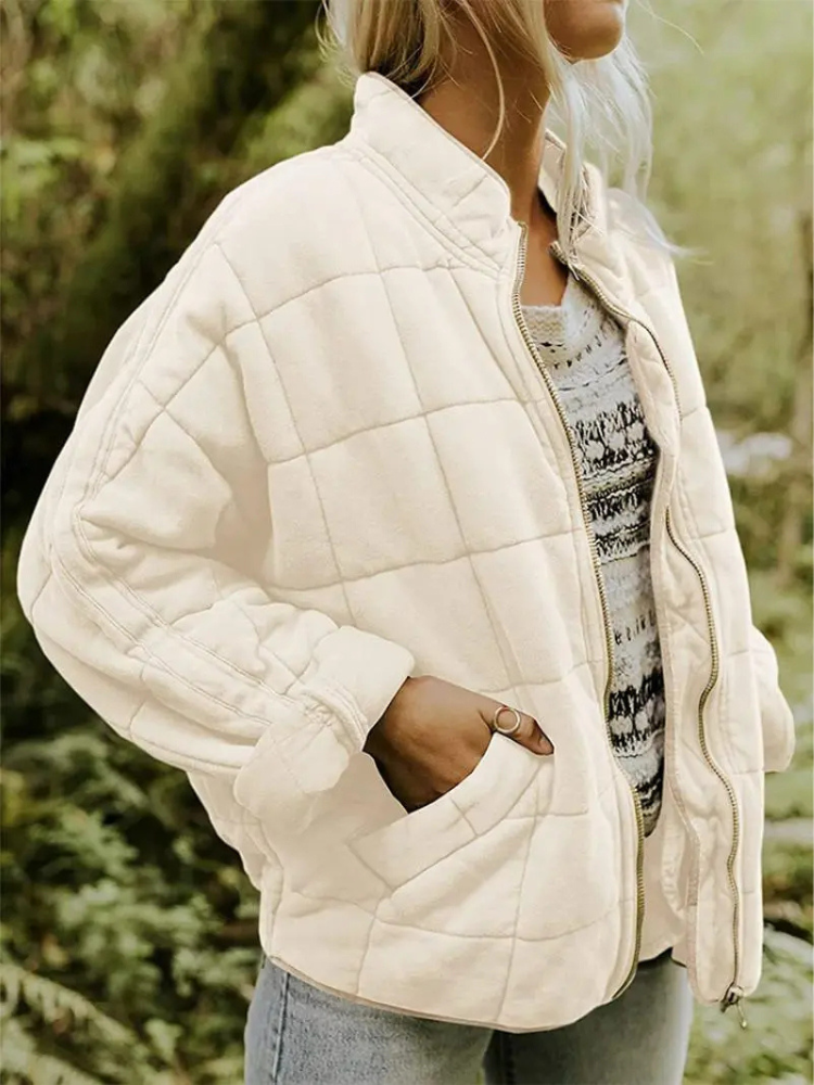 Damen Übergangsjacke: Dick gefüttert, Oversize