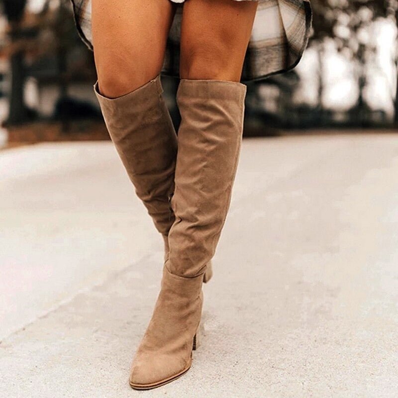Elegante Kniehohe Damen-Stiefel