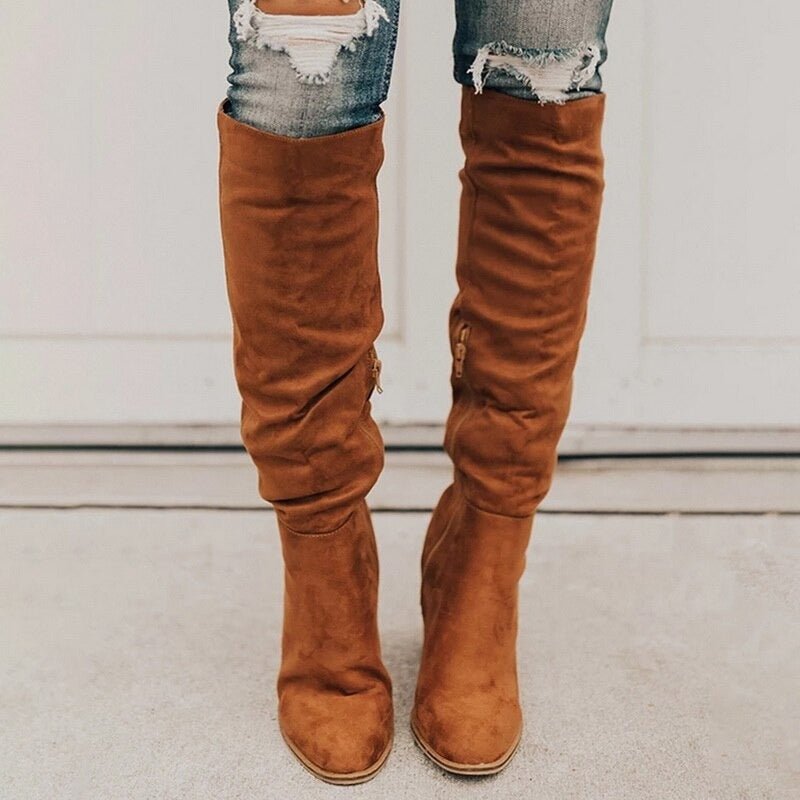 Elegante Kniehohe Damen-Stiefel