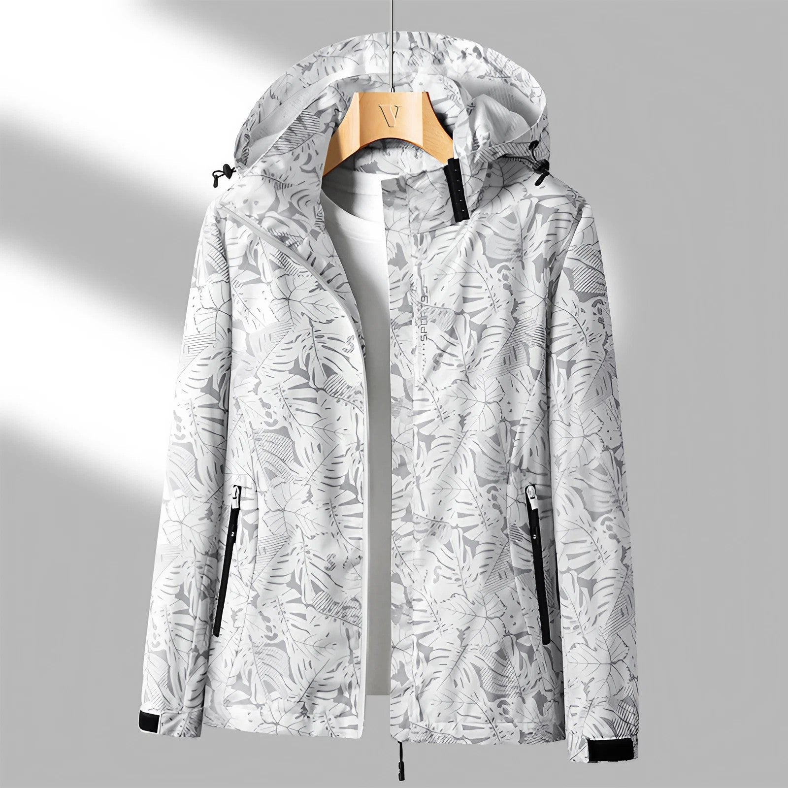 Wasserdichte Damen Regenjacke mit Kapuze