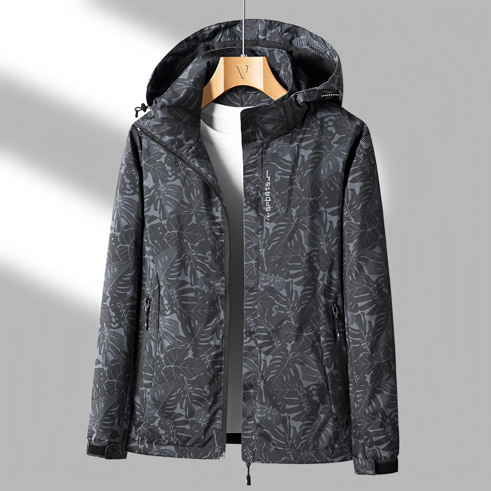 Wasserdichte Damen Regenjacke mit Kapuze