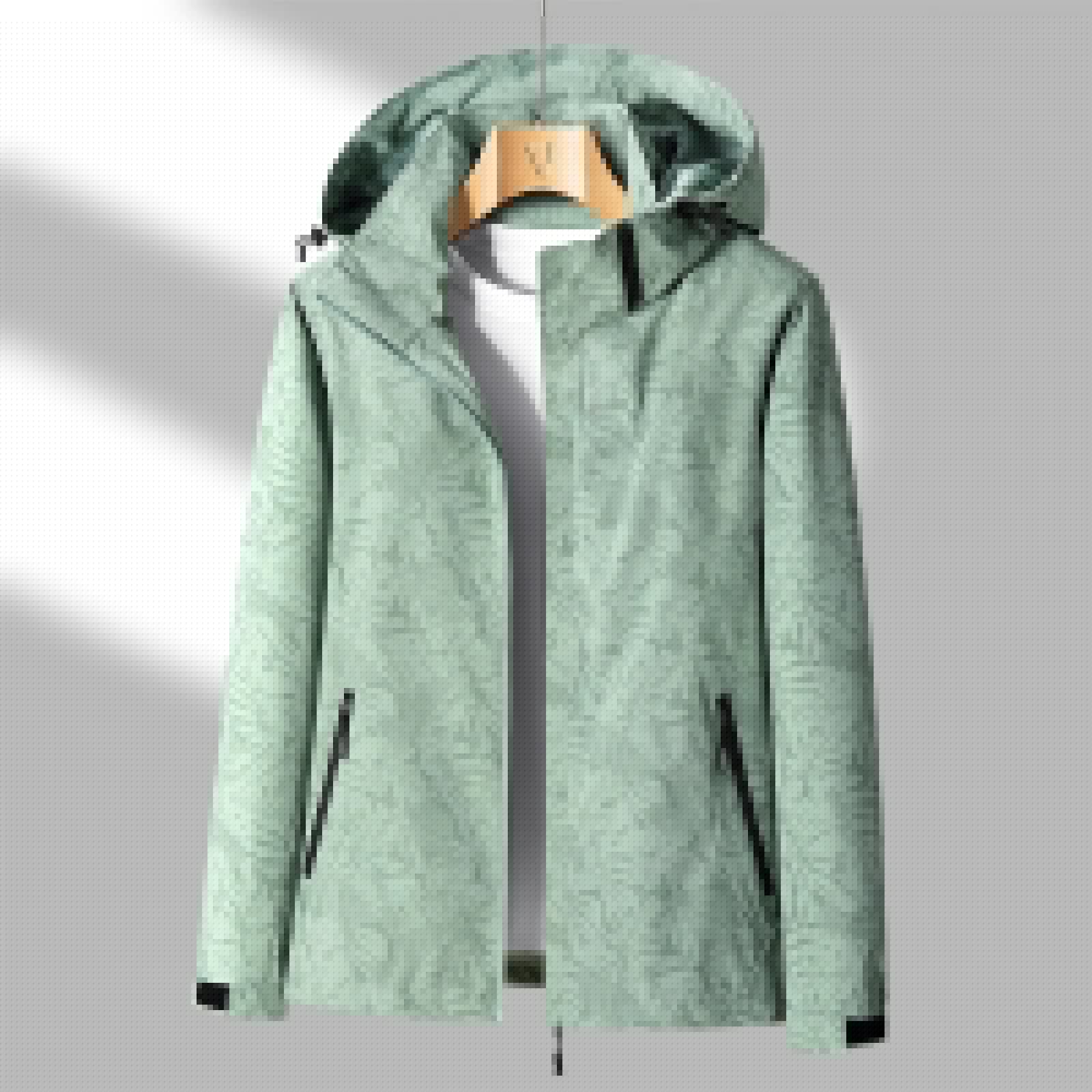 Wasserdichte Damen Regenjacke mit Kapuze