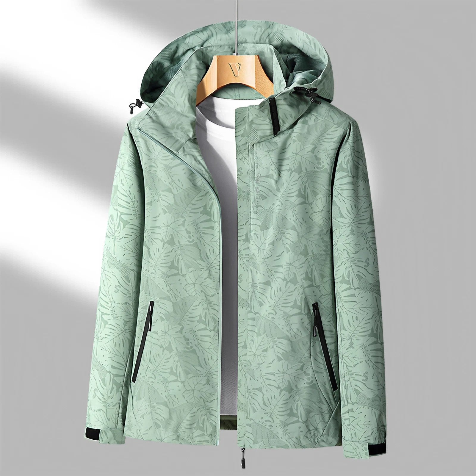 Wasserdichte Damen Regenjacke mit Kapuze