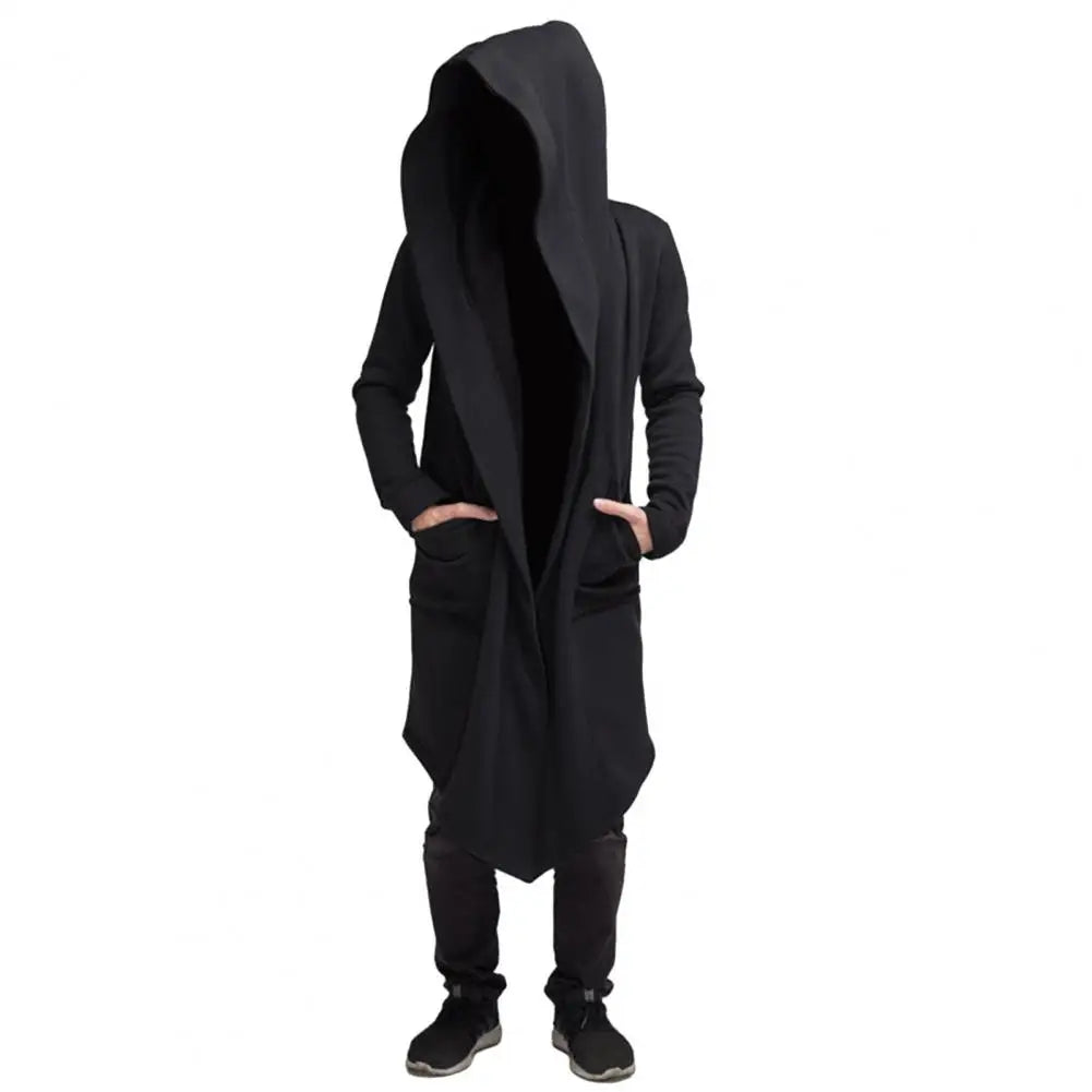 Herren Gothic Kapuzenstrickjacke