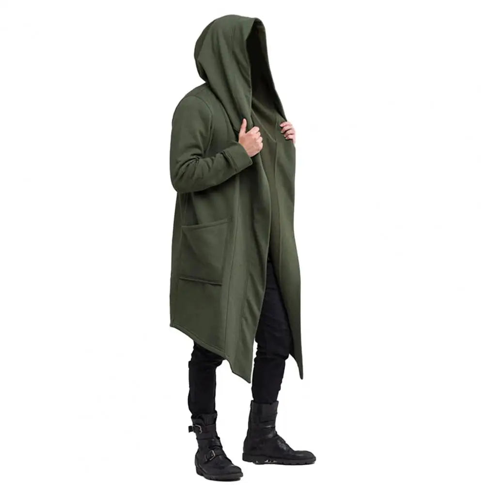 Herren Gothic Kapuzenstrickjacke