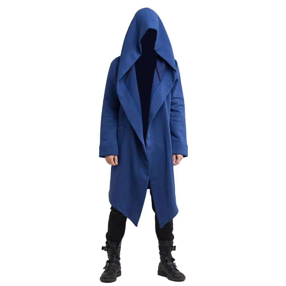 Herren Gothic Kapuzenstrickjacke
