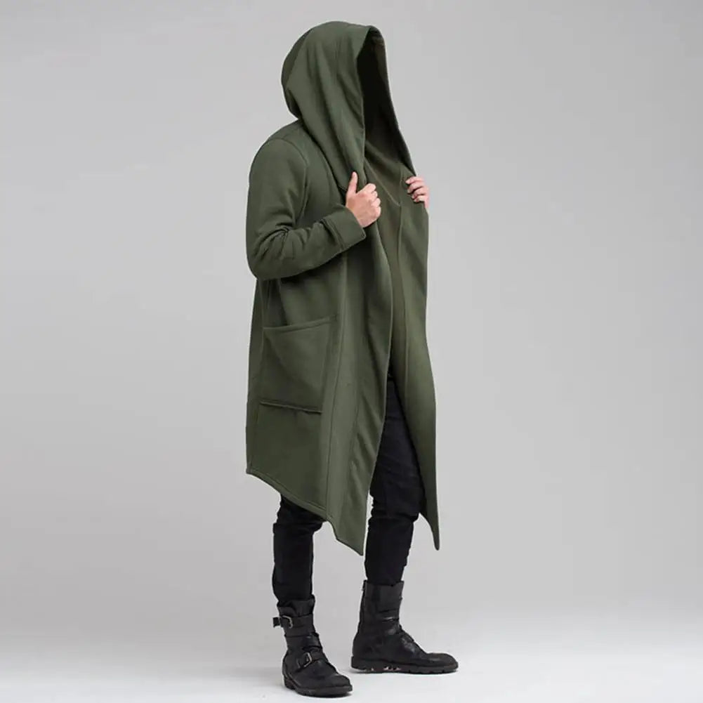 Herren Gothic Kapuzenstrickjacke