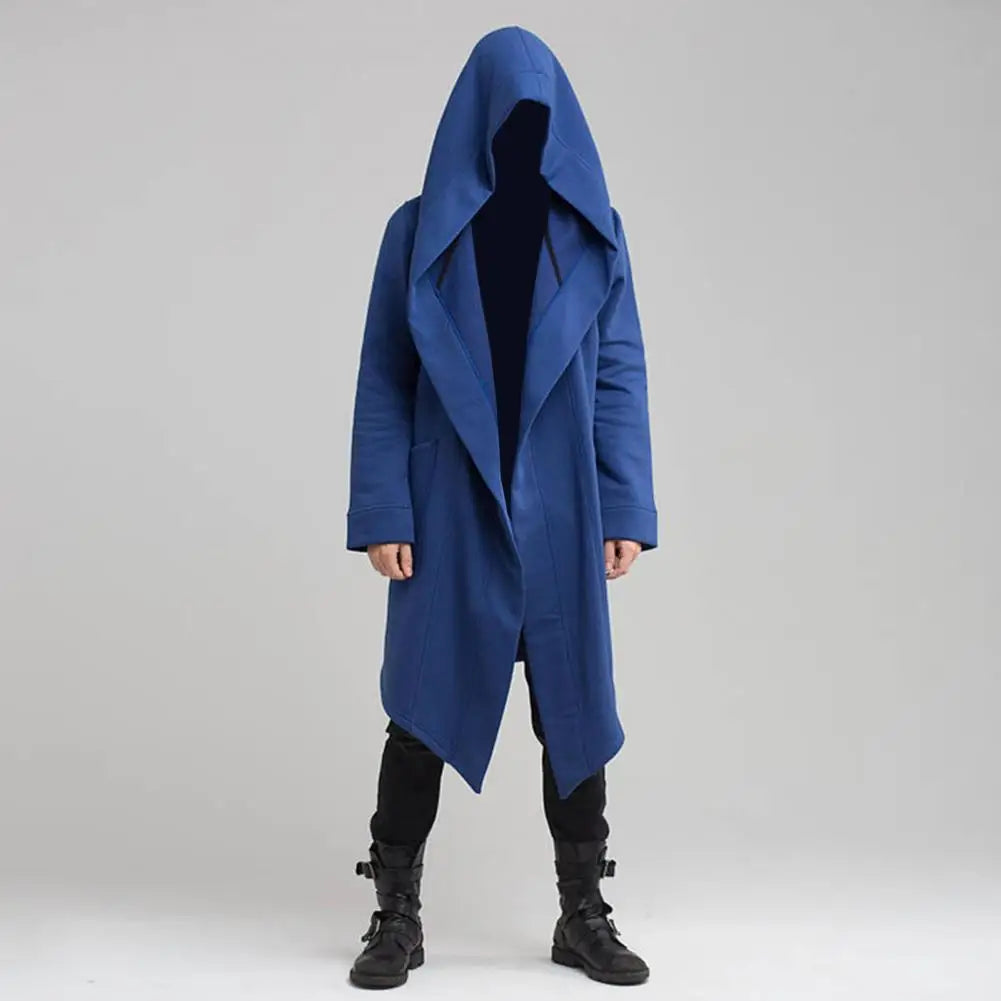 Herren Gothic Kapuzenstrickjacke