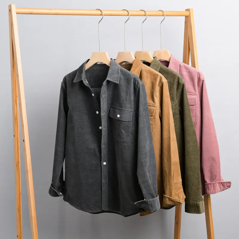 Langarm-Denim Overshirt: Weicher, vielseitiger Herren-Shirt