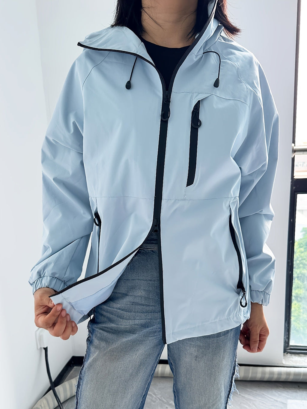 Wasserdichte & Winddichte Damen Regenjacke