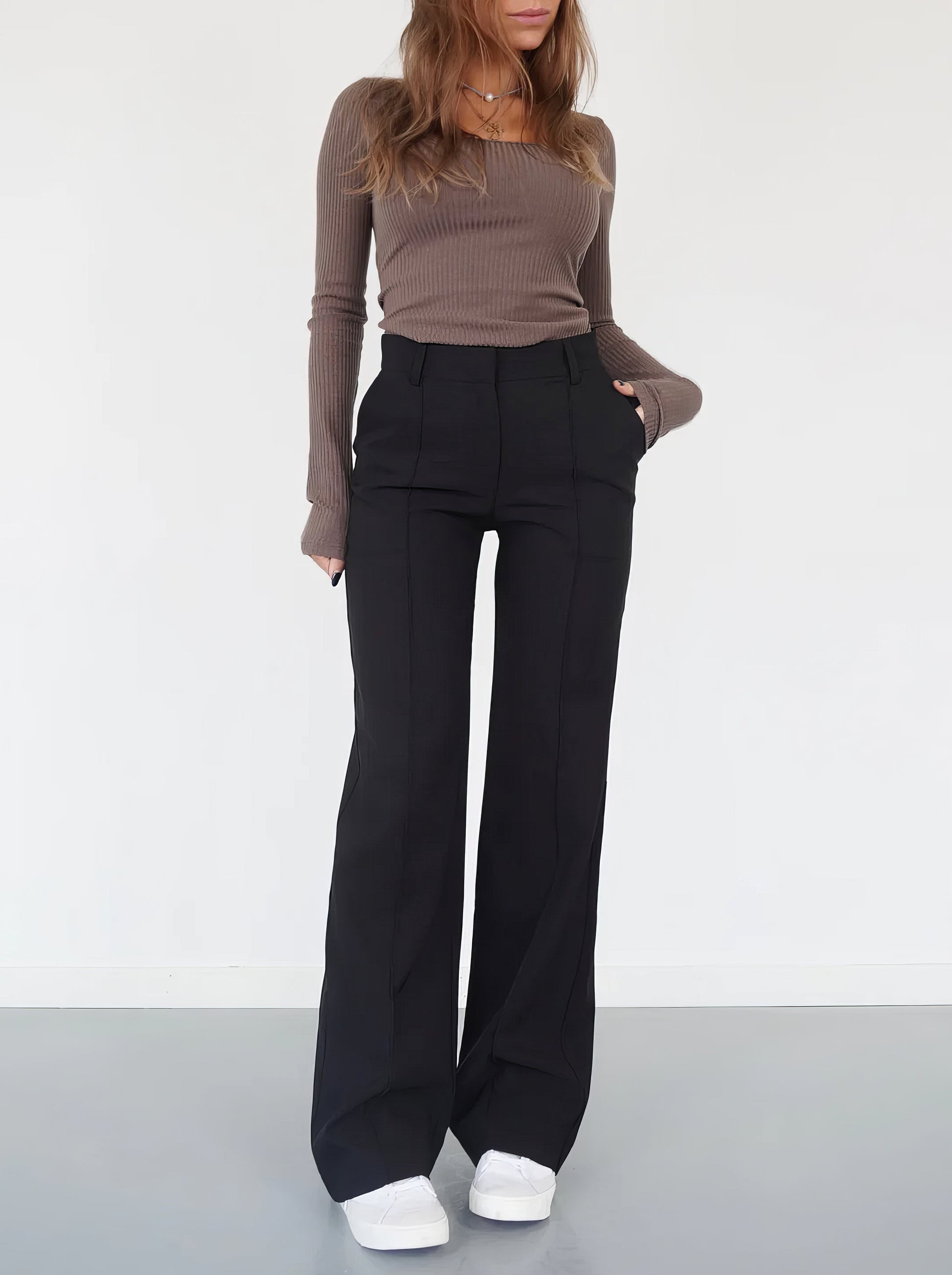Zeitlose High Waist Hose - Klassischer Stil & Komfort