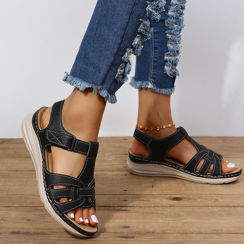 Damen Orthopädieschuhe mit Klettverschluss und Dämpfung