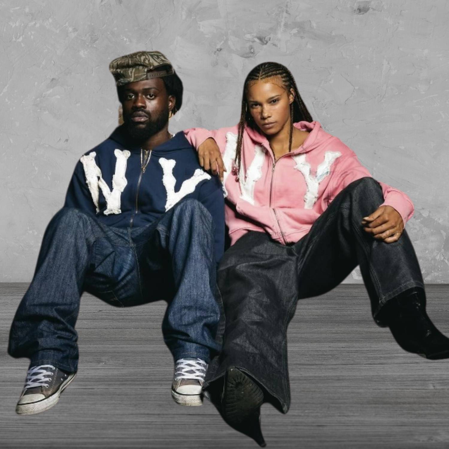 Unisex Kapuzenpullover mit Stickerei und verstellbarer Kapuze
