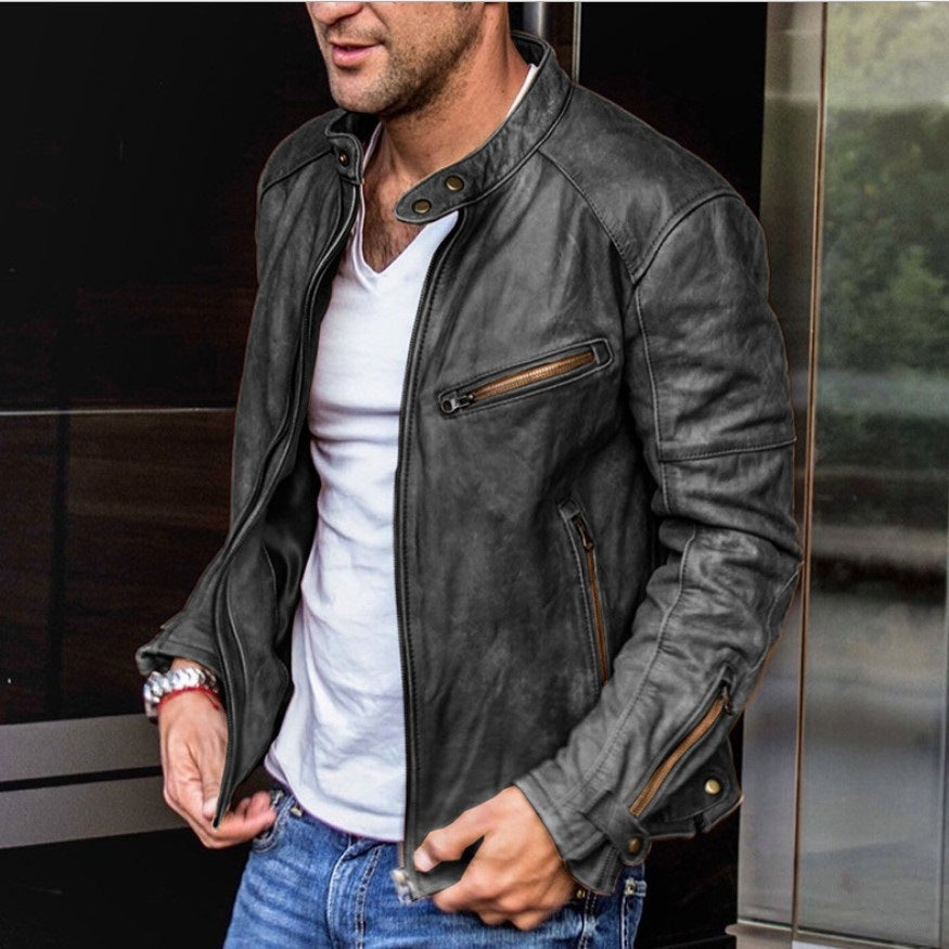 Herren Lederjacke: Klassisch, Wetterfest & Elegant