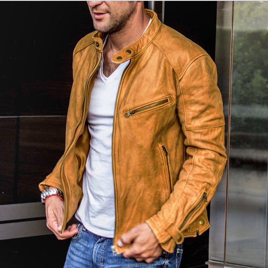 Herren Lederjacke: Klassisch, Wetterfest & Elegant