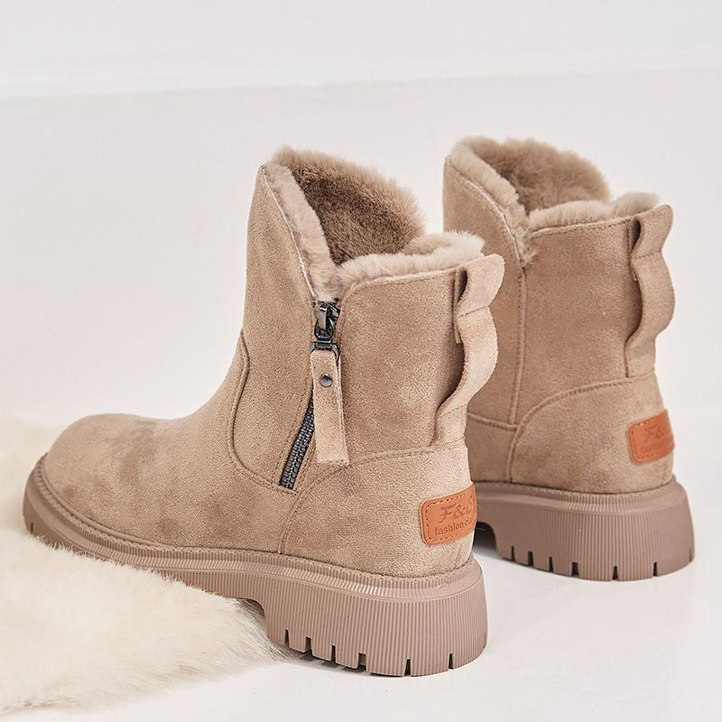 Warme Damen Winterstiefel aus Leder - Wasserdicht & Bequem