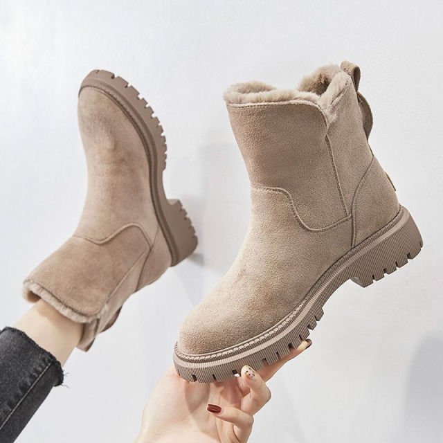Warme Damen Winterstiefel aus Leder - Wasserdicht & Bequem