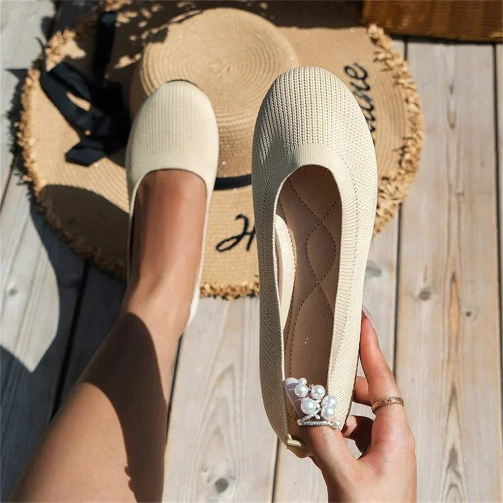 Orthopädische Damen-Schlupfschuhe Komfort, Fußgewölbestütze & rutschfeste Sohle