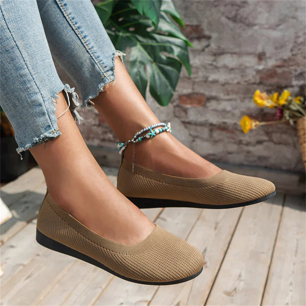 Orthopädische Damen-Schlupfschuhe Komfort, Fußgewölbestütze & rutschfeste Sohle