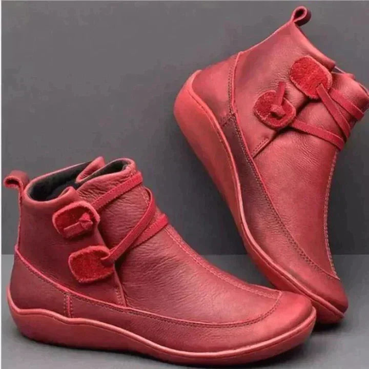 Orthopädische Damen Lederstiefel - Wasserdicht & bequem
