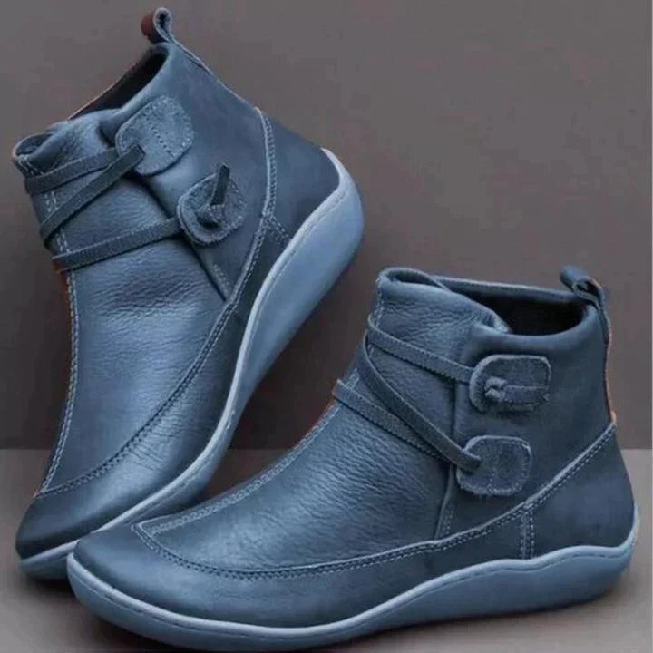 Orthopädische Damen Lederstiefel - Wasserdicht & bequem