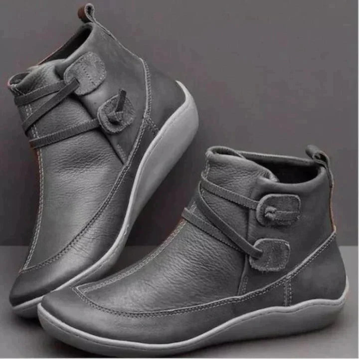 Orthopädische Damen Lederstiefel - Wasserdicht & bequem