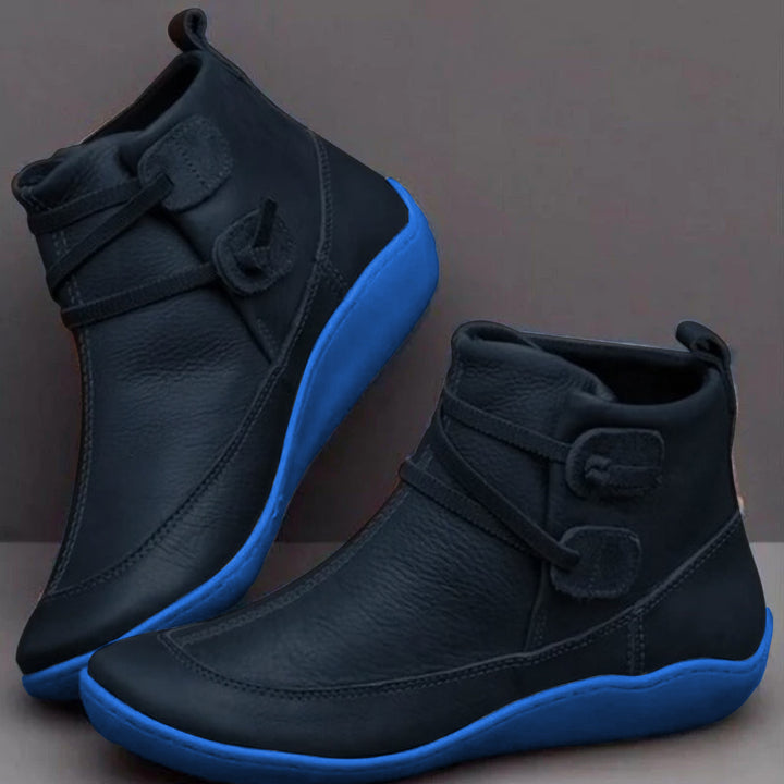 Orthopädische Damen Lederstiefel - Wasserdicht & bequem