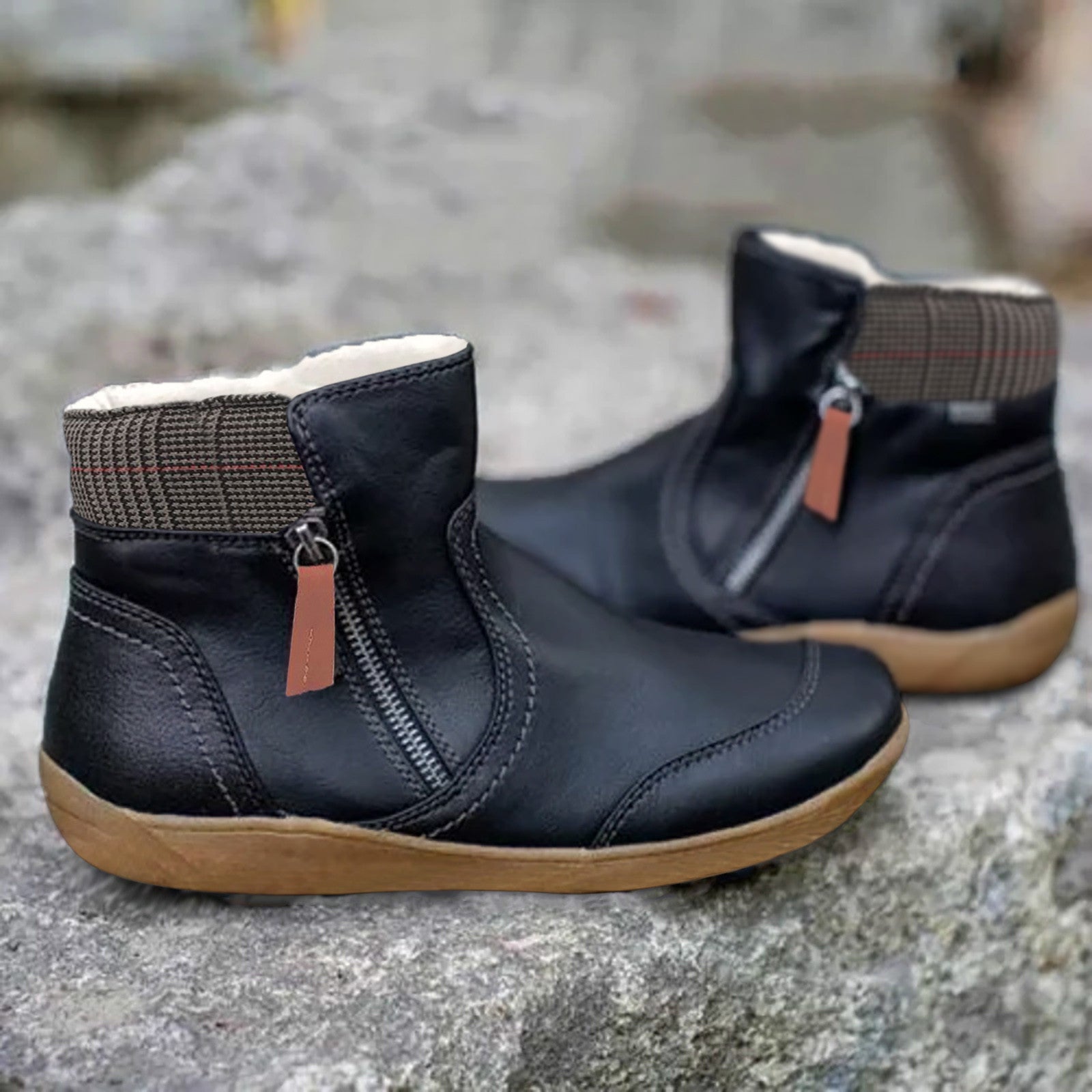 Wasserdichte Orthopädische Lederstiefel - Komfort & Style