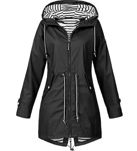 Wasserdichte Kapuzenjacke Damen Frühling