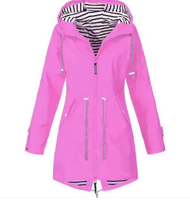 Wasserdichte Kapuzenjacke Damen Frühling