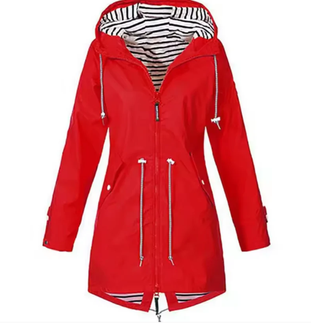 Wasserdichte Kapuzenjacke Damen Frühling