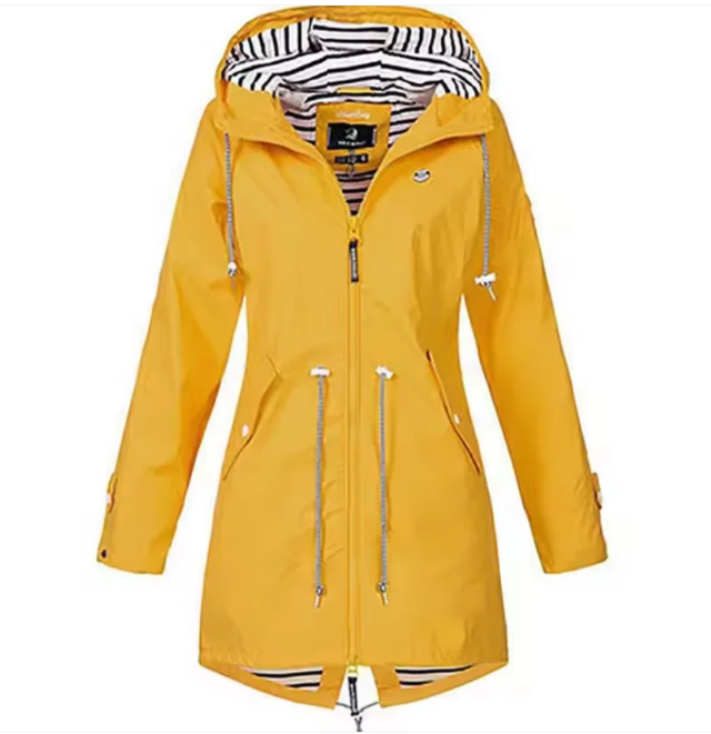 Wasserdichte Kapuzenjacke Damen Frühling