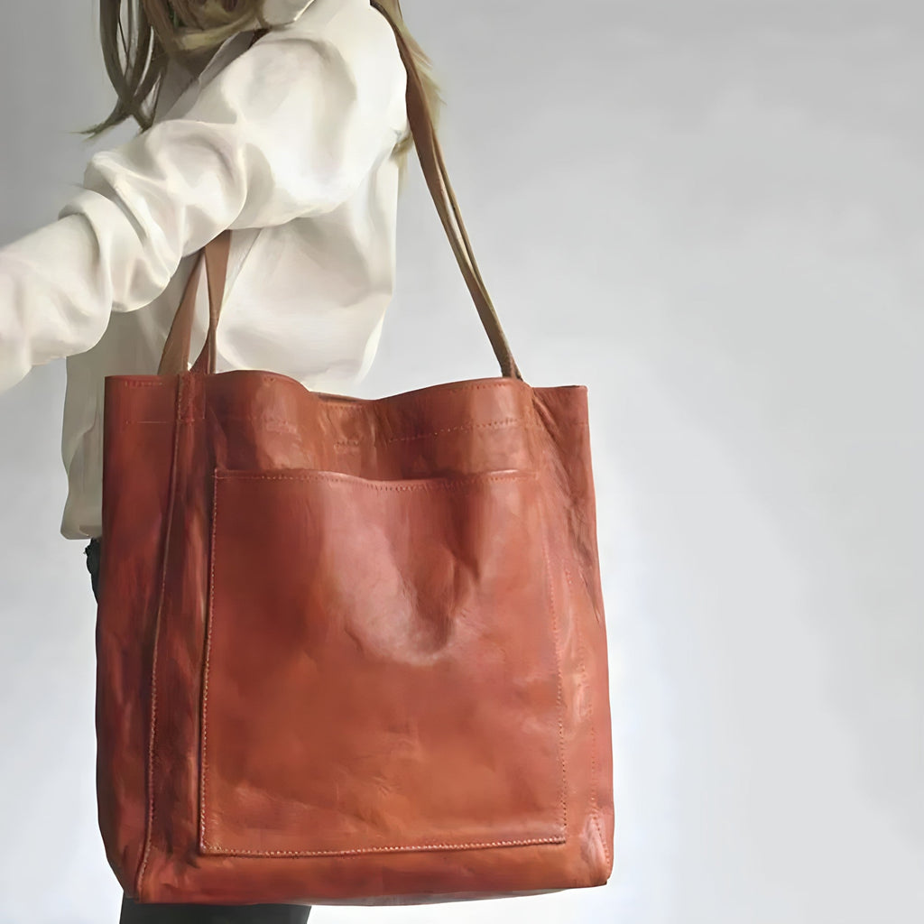 Damentasche Echtleder Handtasche Schultertasche Umhängetasche