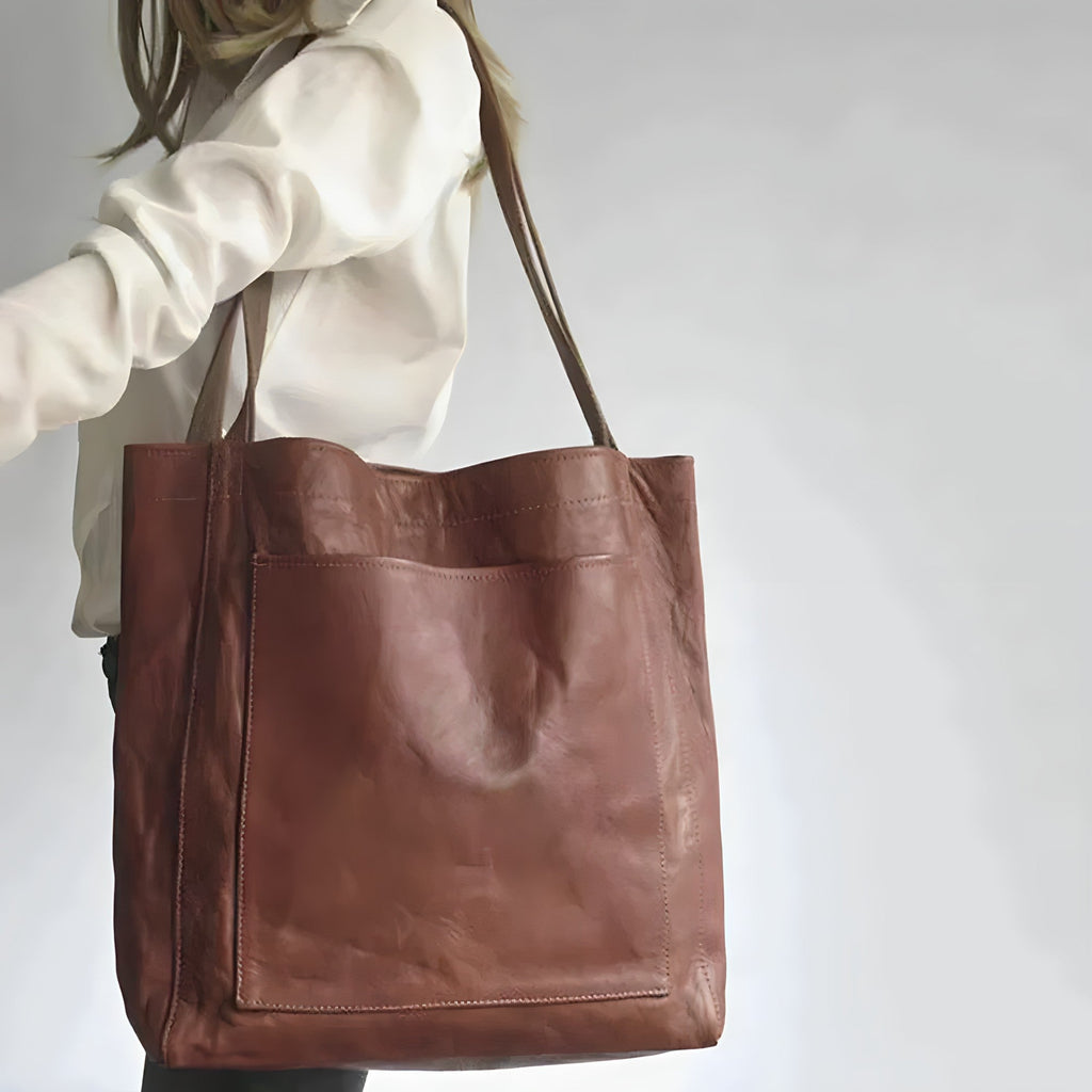 Damentasche Echtleder Handtasche Schultertasche Umhängetasche