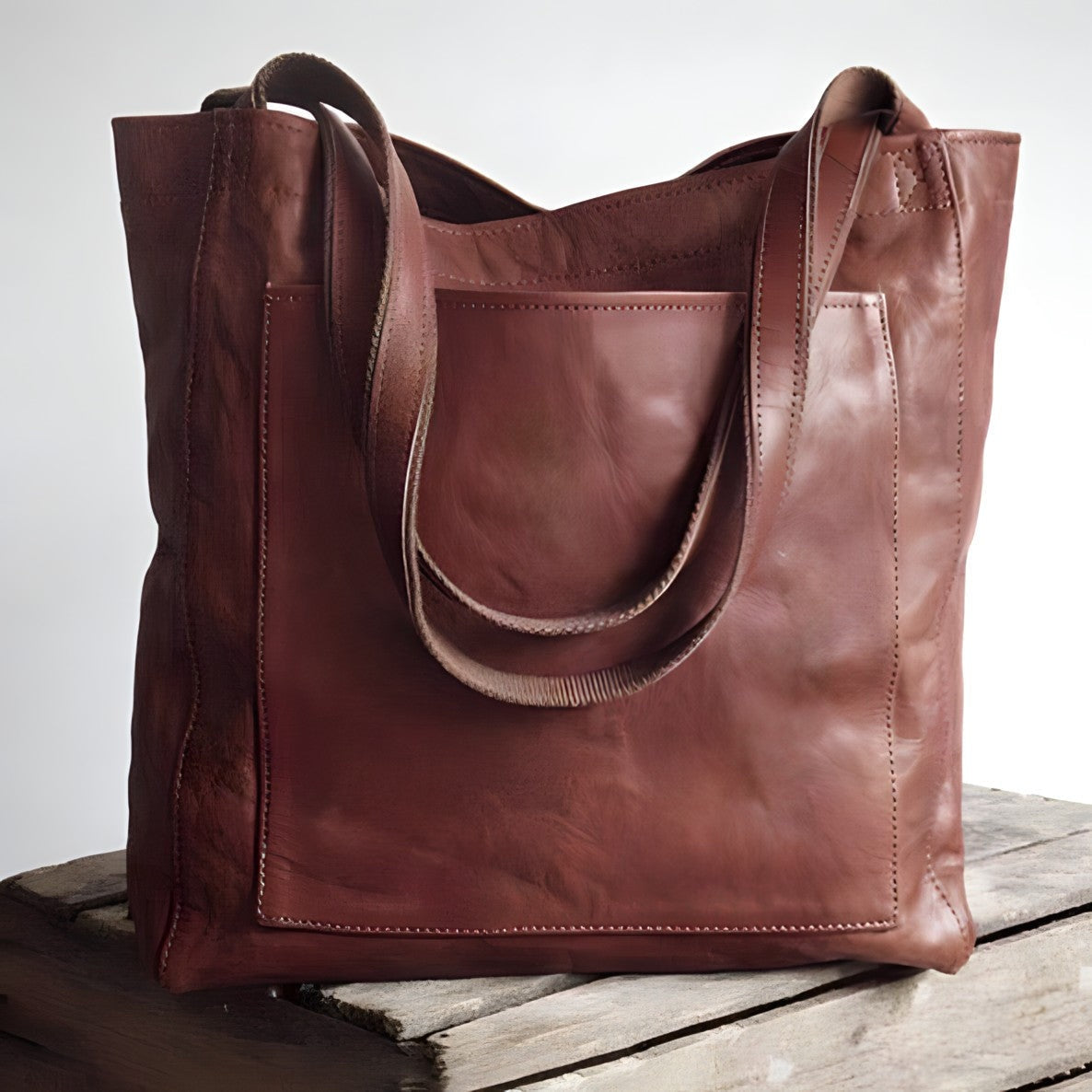 Damentasche Echtleder Handtasche Schultertasche Umhängetasche
