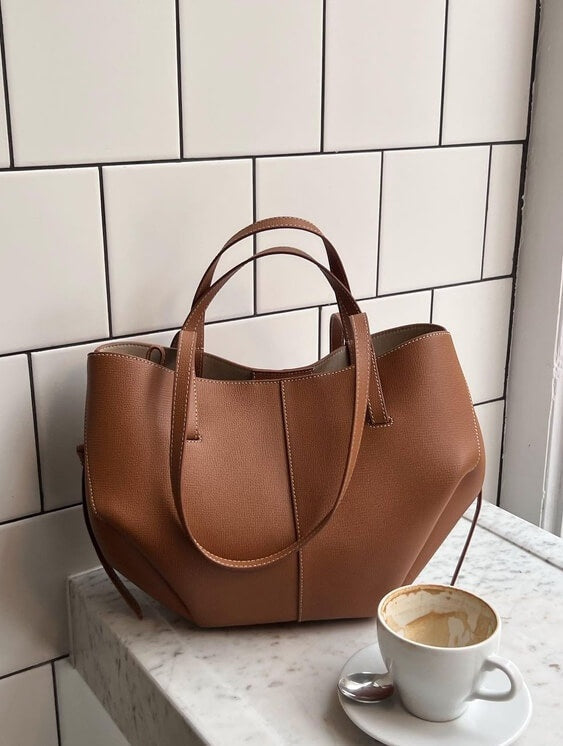 Vintage Tote Bag Damen: Geräumig, Umhängetasche,  Zeitlos Elegant